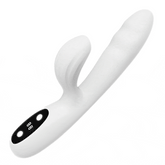 Vibrador femenino de 5 frecuencias con succión, estiramiento y calentamiento